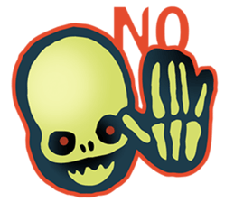 Baby skeleton / phee dek sticker #7118260