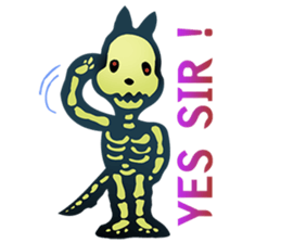Baby skeleton / phee dek sticker #7118261