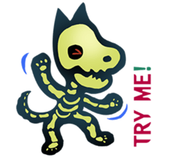 Baby skeleton / phee dek sticker #7118262