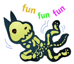 Baby skeleton / phee dek sticker #7118263