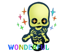 Baby skeleton / phee dek sticker #7118265