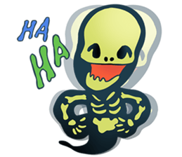 Baby skeleton / phee dek sticker #7118268
