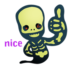 Baby skeleton / phee dek sticker #7118270