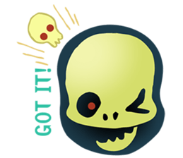 Baby skeleton / phee dek sticker #7118271