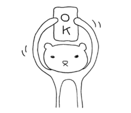 Spindling bear "English ver." sticker #7118632