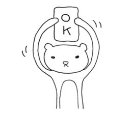 Spindling bear "English ver." sticker #7118632