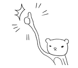 Spindling bear "English ver." sticker #7118634