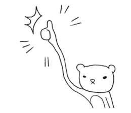 Spindling bear "English ver." sticker #7118634