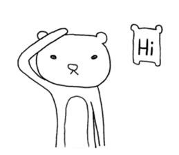 Spindling bear "English ver." sticker #7118636