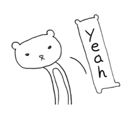 Spindling bear "English ver." sticker #7118637