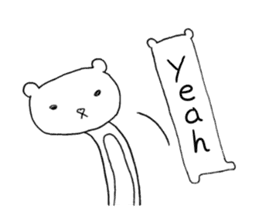 Spindling bear "English ver." sticker #7118637