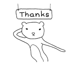 Spindling bear "English ver." sticker #7118638