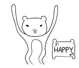 Spindling bear "English ver." sticker #7118640