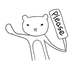 Spindling bear "English ver." sticker #7118641