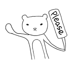 Spindling bear "English ver." sticker #7118641