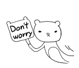 Spindling bear "English ver." sticker #7118642