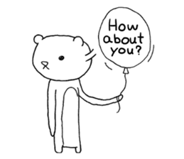 Spindling bear "English ver." sticker #7118644