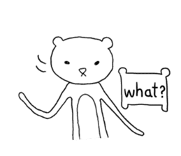 Spindling bear "English ver." sticker #7118648