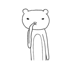 Spindling bear "English ver." sticker #7118653