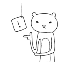 Spindling bear "English ver." sticker #7118654