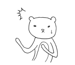 Spindling bear "English ver." sticker #7118655