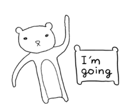 Spindling bear "English ver." sticker #7118660