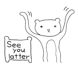 Spindling bear "English ver." sticker #7118661