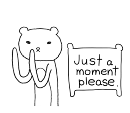 Spindling bear "English ver." sticker #7118666