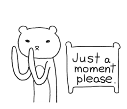 Spindling bear "English ver." sticker #7118666