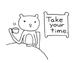 Spindling bear "English ver." sticker #7118667