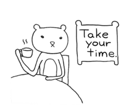 Spindling bear "English ver." sticker #7118667