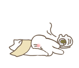 The rabbit enjoys summer. sticker #7118996