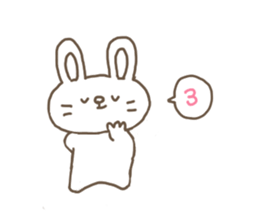 The rabbit enjoys summer. sticker #7119018