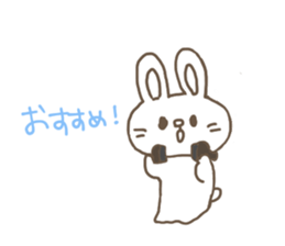 The rabbit enjoys summer. sticker #7119025