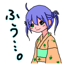 YUKATA Girls in Japanese sticker #7121018