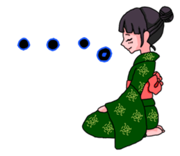YUKATA Girls in Japanese sticker #7121024
