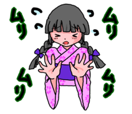 YUKATA Girls in Japanese sticker #7121028