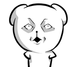 A forty face Bear 2 sticker #7121194