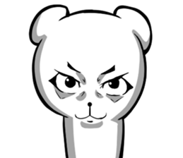 A forty face Bear 2 sticker #7121199