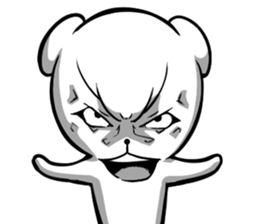 A forty face Bear 2 sticker #7121203