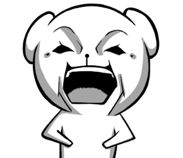 A forty face Bear 2 sticker #7121211