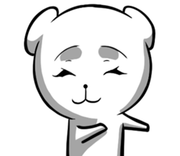 A forty face Bear 2 sticker #7121212