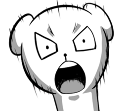 A forty face Bear 2 sticker #7121227