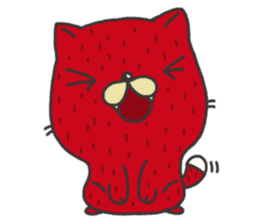 Strawberry The Cat sticker #7121555