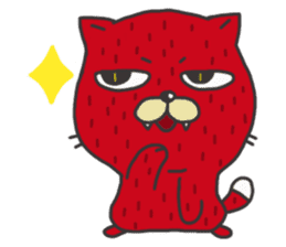 Strawberry The Cat sticker #7121558