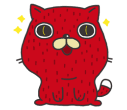 Strawberry The Cat sticker #7121559