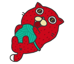 Strawberry The Cat sticker #7121560