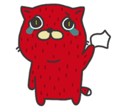 Strawberry The Cat sticker #7121565