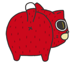 Strawberry The Cat sticker #7121571