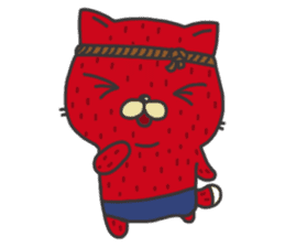 Strawberry The Cat sticker #7121572